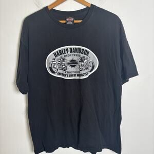 Vintage Y2K Harley Davidson Motorcycles T-Shirt 2006 Greenville SC Size XL